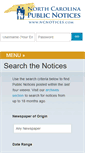 Mobile Screenshot of ncnotices.com